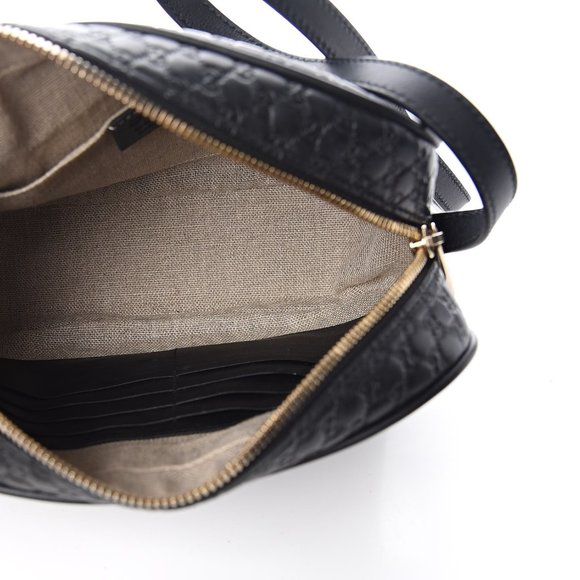 BLACK Gucci GG Microguccissima Leather Bree Camera Bag NEW WITH DUSTBAG - Picture 13 of 15